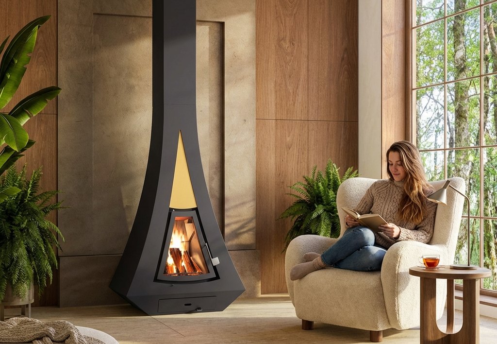 cheminée contemporaine Flamalpes