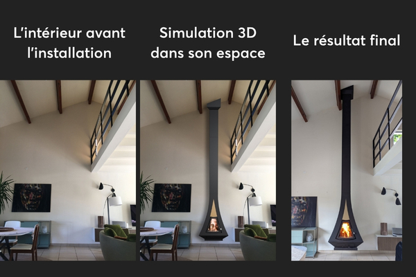 projet cheminée Flama différentes étapes
