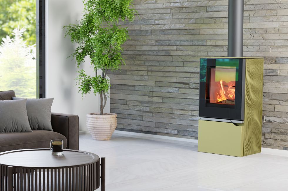 Inspiration horizontale Strato compact drapé bronze