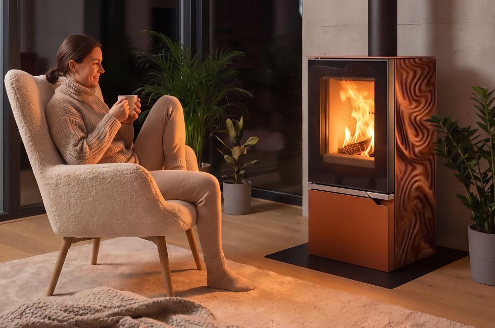 Inspiration horizontale Strato compact drapé cognac