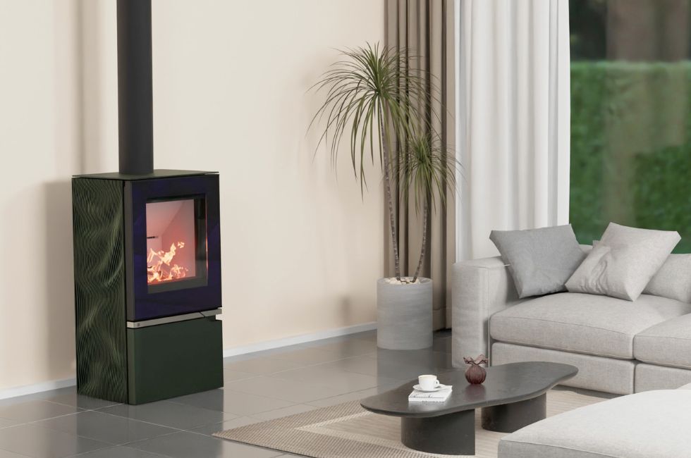 Inspiration horizontale Strato compact drapé vert