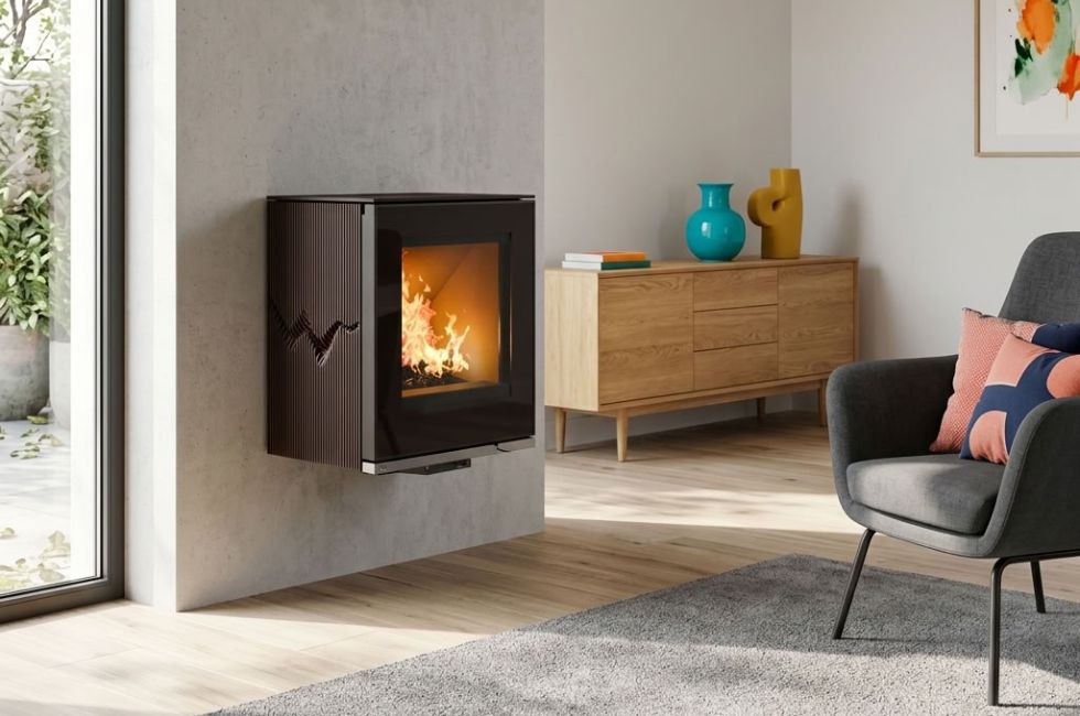 Inspiration horizontale Strato mural compact tracé moka